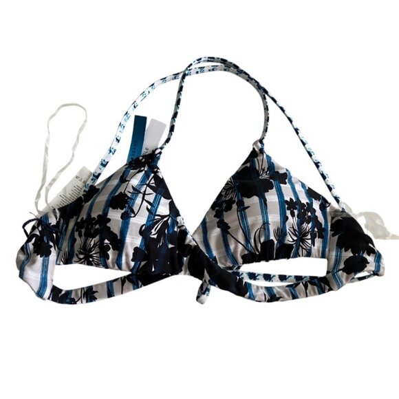 Lucky Brand Swim Reversible On the Grid Twist Bralette Bikini Top Small S - Picture 13 of 15